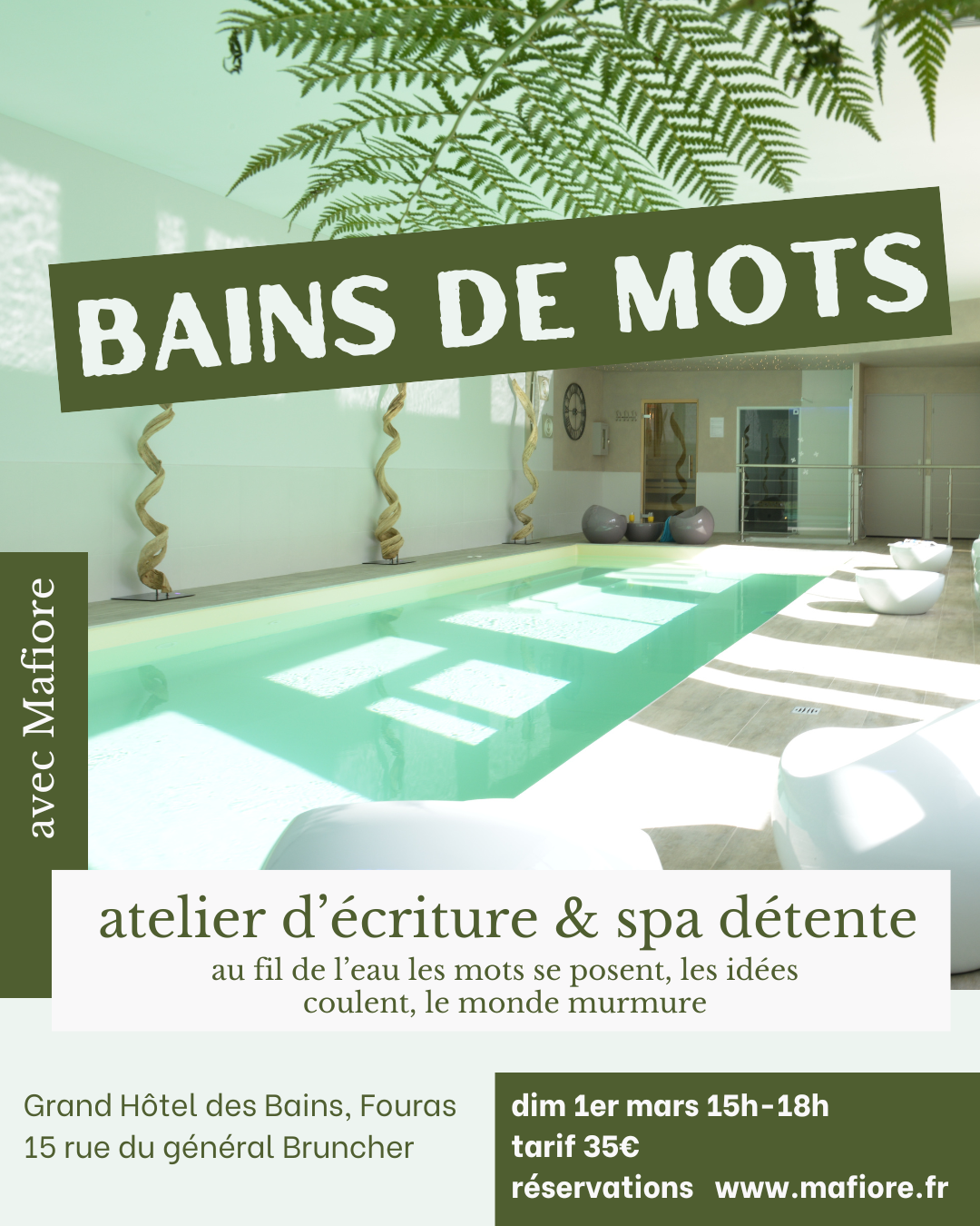 Bains de mots - écriture et spa